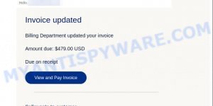 PayPal Geek Squad Scam Billing Email Invoice