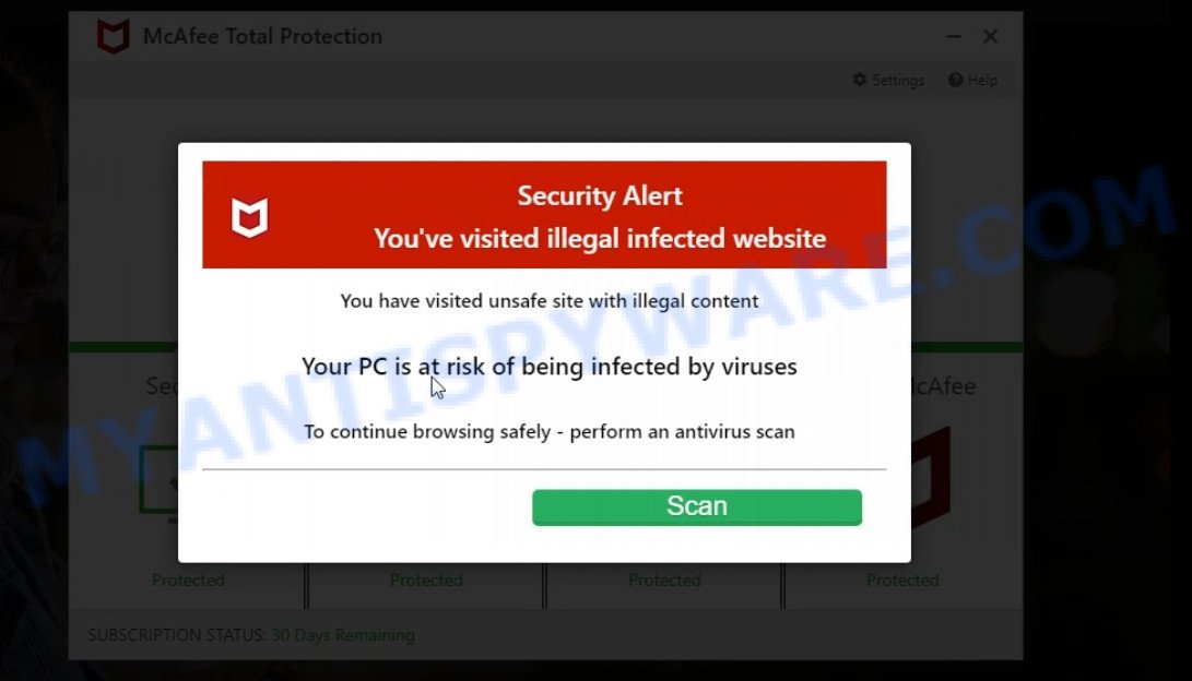 Pcprimedefense.com McAfee Scam