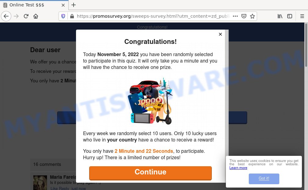Promosurvey.org Survey Scam