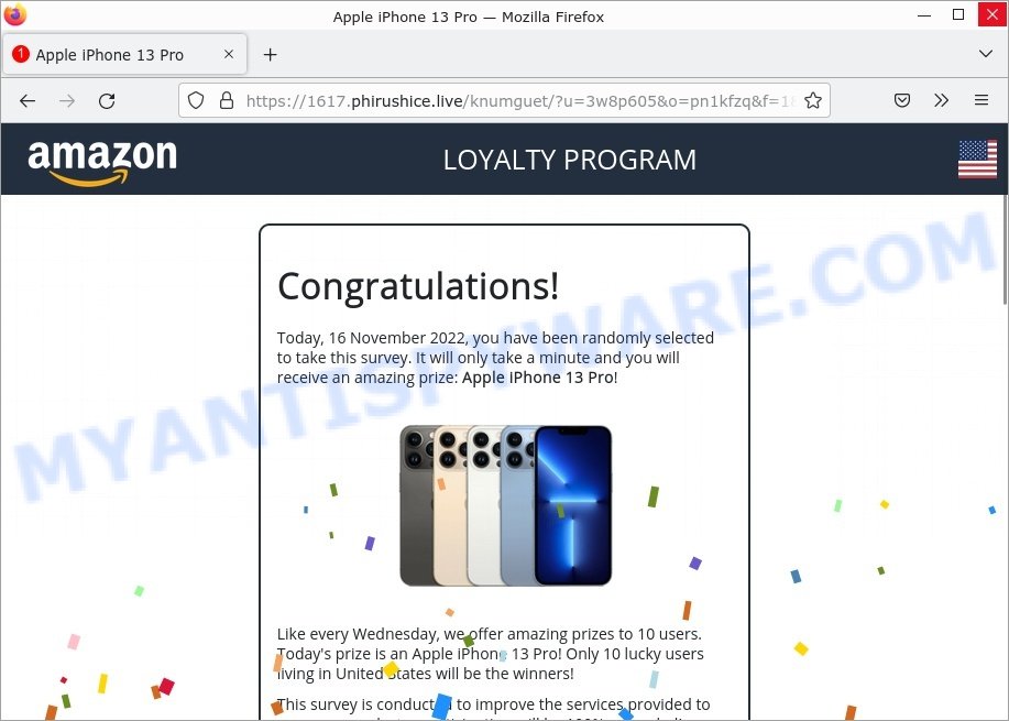 Pushy Captcha Virus Win Apple iPhone 13 Pro Scam