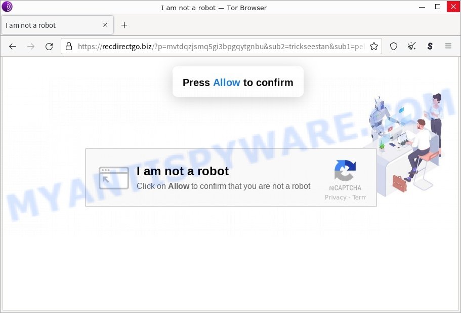 Recdirectgo.biz I am not a robot Scam