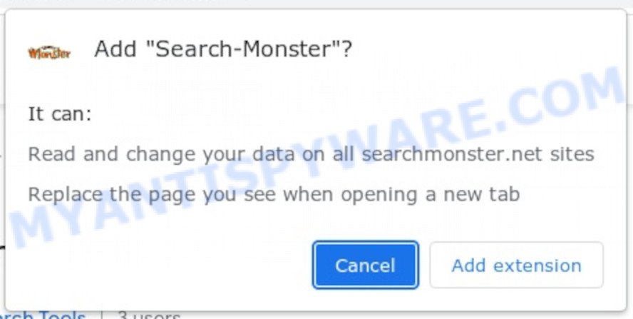 Search Monster browser extension