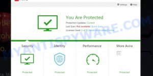 SecureMyDatabase.live Avira Antivirus Alert Scam