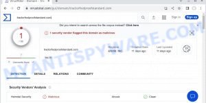 Tractorfoolproofstandard.com malware