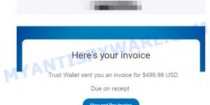 Trust Wallet PayPal Scam Invoice Email