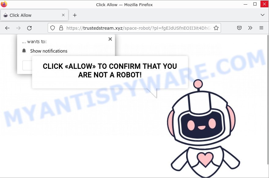 Trustedstream.xyz Click Allow Scam