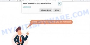 Mo19.biz Human Verification Scam