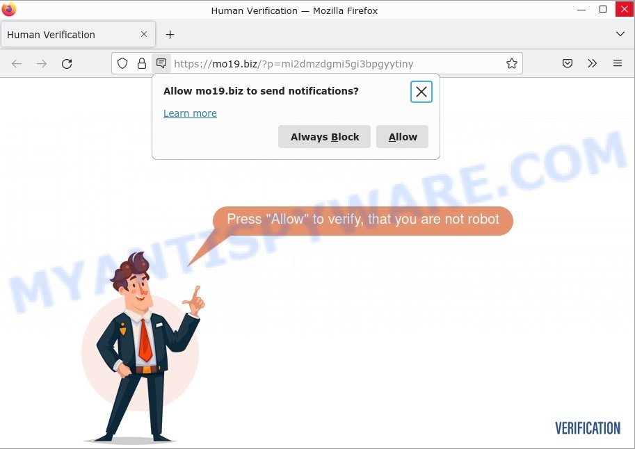 Mo19.biz Human Verification Scam
