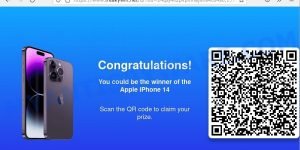 Scan the QR code to claim your prize Scam