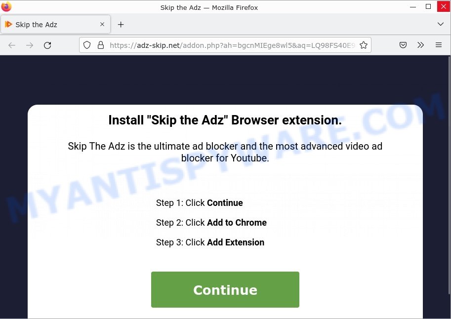 adz-skip.net Skip the Adz pop-up