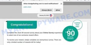 Kludgefeeling.com Online Survey Scam