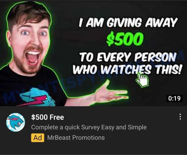 Mr Beast Giveaway Scam YouTube MrBeast Promotions