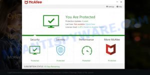 MyDailySecuritySupport.com McAfee Scam