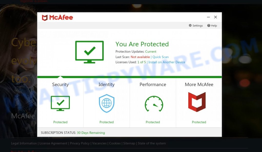 Mypcdefenderplus.site McAfee Scam