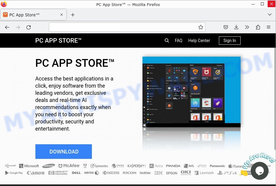 PC App Store website