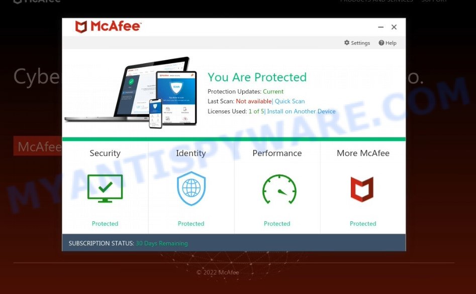 Pro-shield2023.shop McAfee Scam