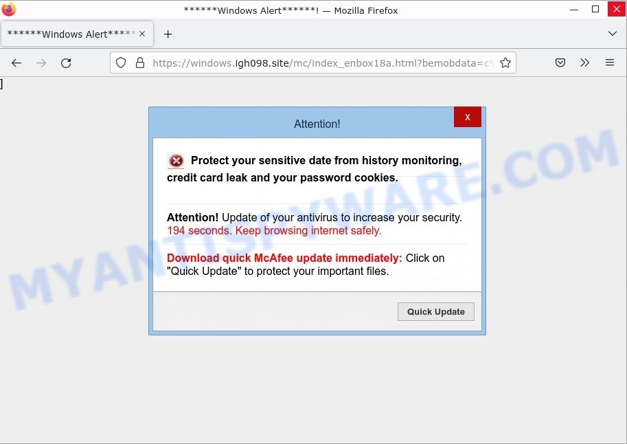 Protect your sensitive date from history monitoring SCAM