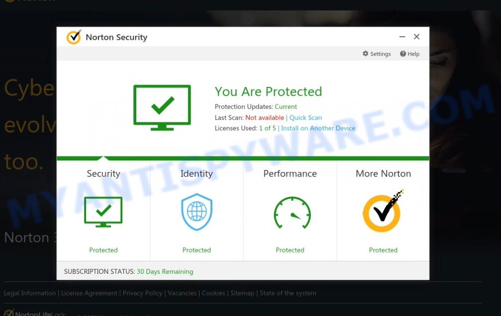 Securityguardplus.site Norton Security Scam