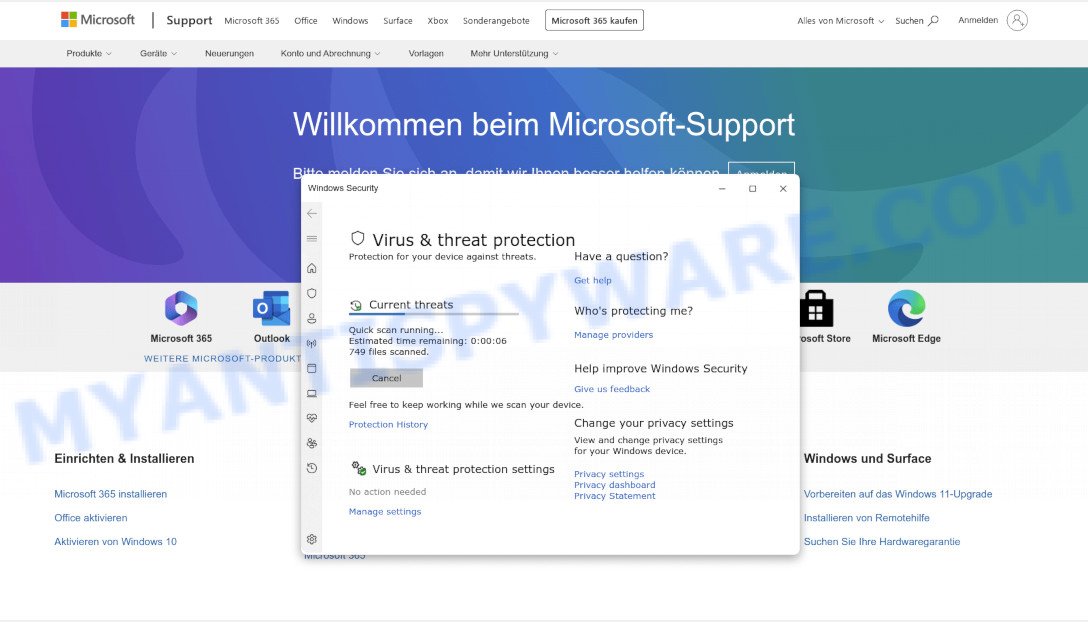Windows Firewall Protection Alert pop-up Scam