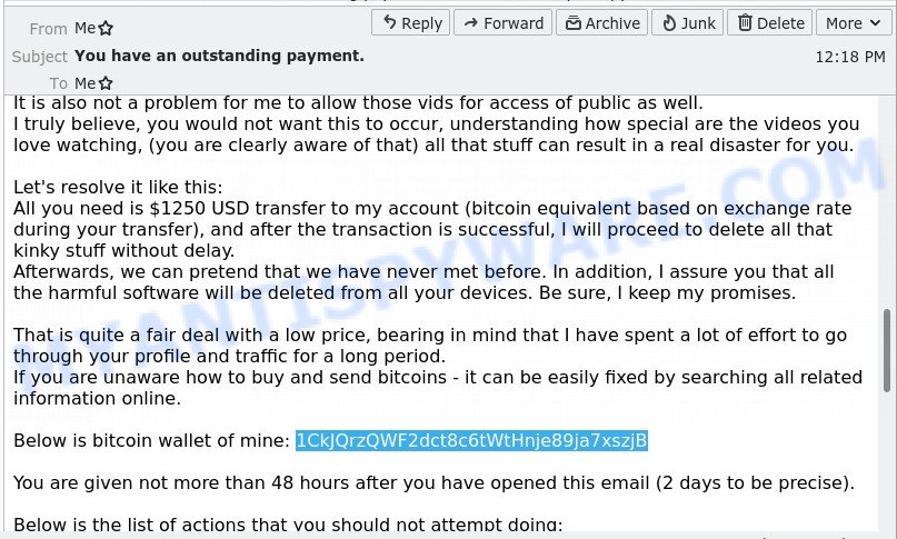 1CkJQrzQWF2dct8c6tWtHnje89ja7xszjB bitcoin email scam