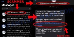 Amazon Account Locked Text Scam
