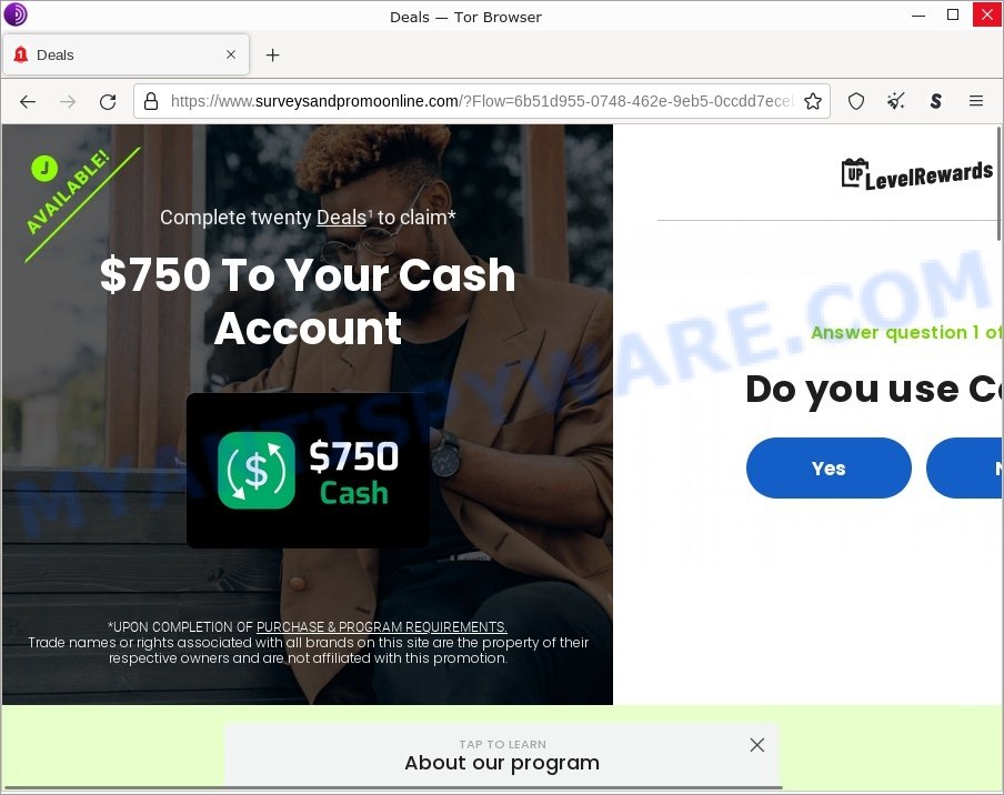 Beast-jam.com redirect 750 To Your Cash Account Scam