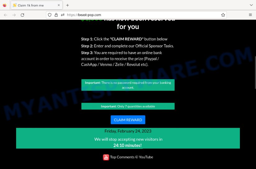 Beast-pop.com Claim Reward