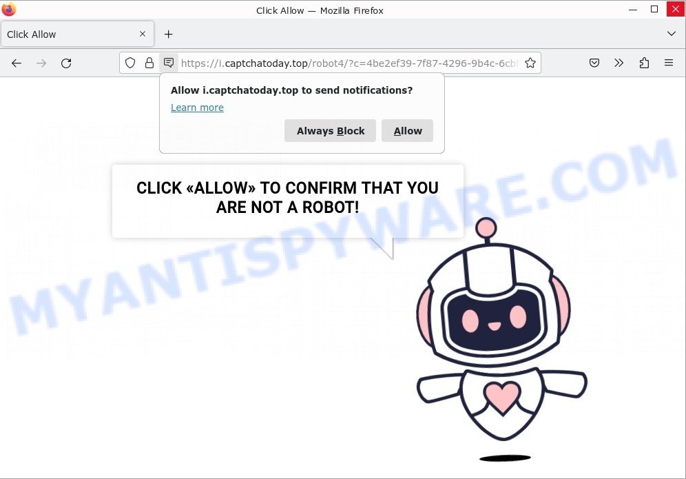 Captcha Today Virus Click Allow Scam