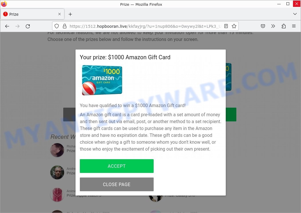 CaptchaCoolNow.Top virus Amazon Gift Card Scam