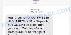 Lilola Recliner Scam text