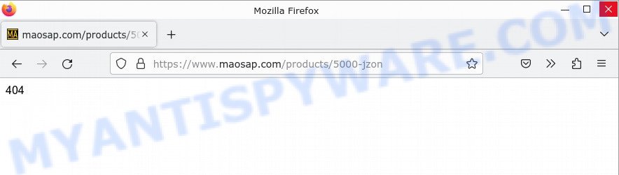 Maosap.com 404 error