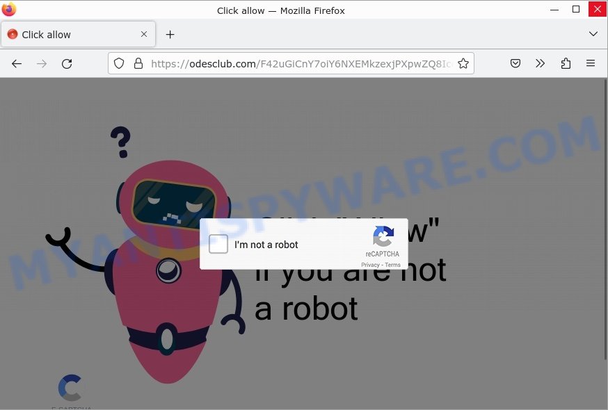 Odesclub.com Click allow Scam