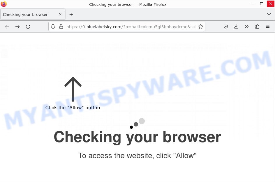 Bluelabelsky.com Checking your browser Scam