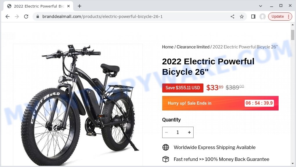 Branddealmall.com 2022 Electric Powerful Bicycle