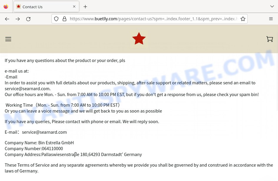 Buetlly.com contacts