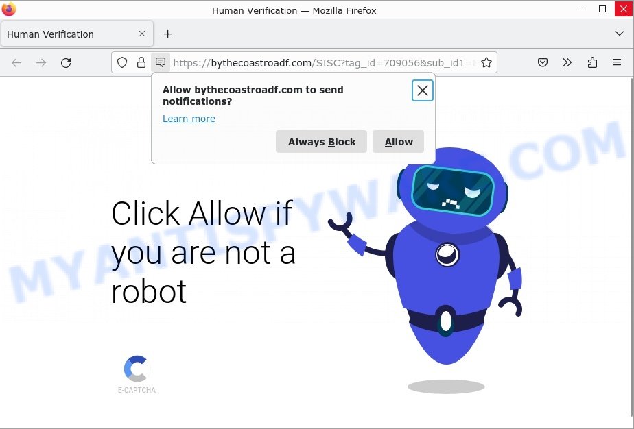 Bythecoastroadf.com Human Verification Scam
