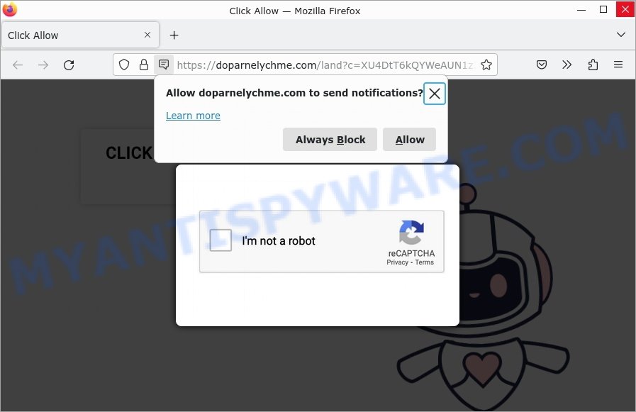 Doparnelychme.com Click Allow Scam