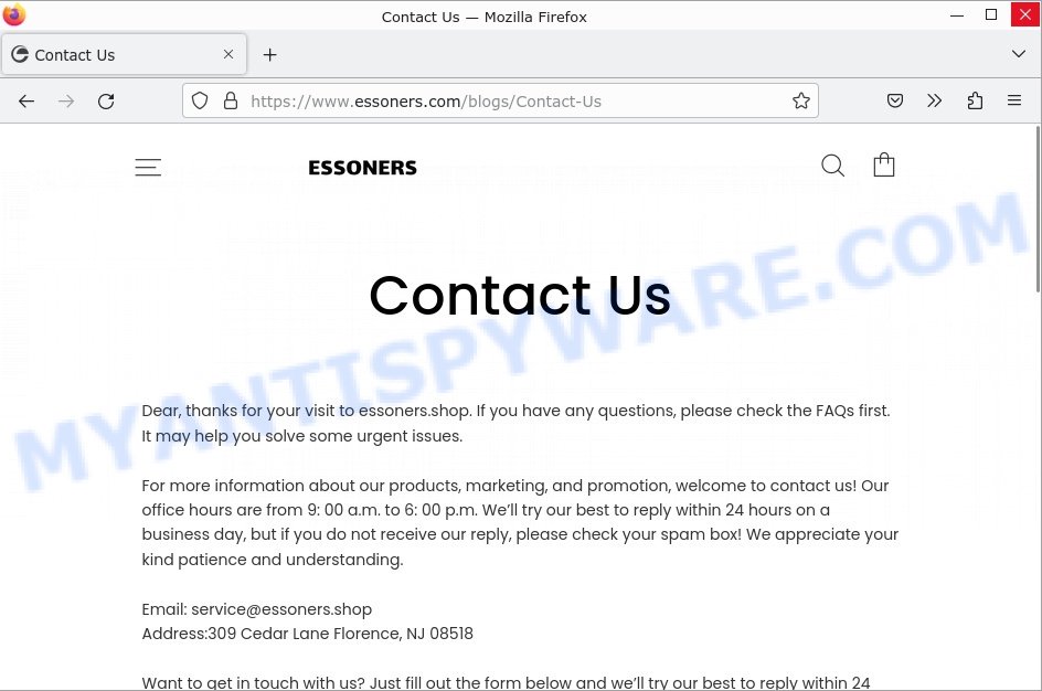 Essoners.com contactus