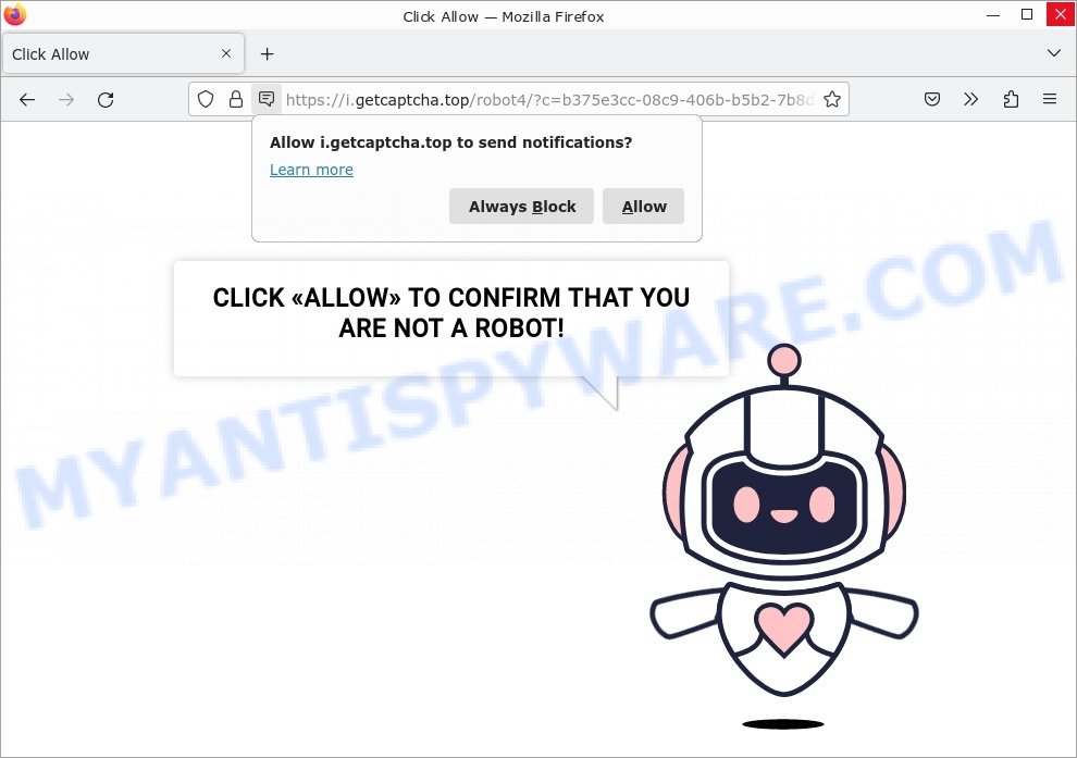 Get Captcha Virus Click Allow Scam