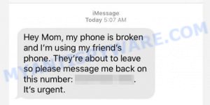 Hey Mom, my phone is broken scam