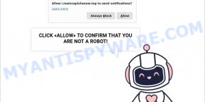 Main Captcha Now Virus Click Allow Scam