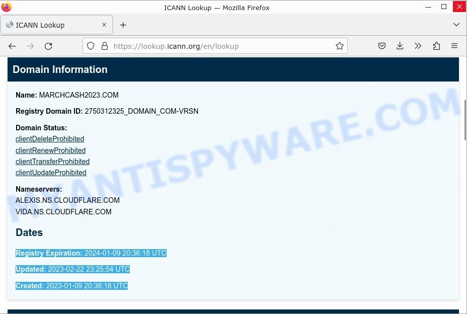 MarchCash2023 whois