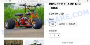 PIONEER FLAME MINI TRIKE Scam