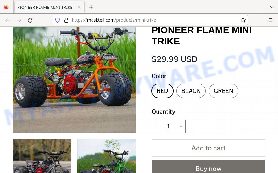 PIONEER FLAME MINI TRIKE Scam