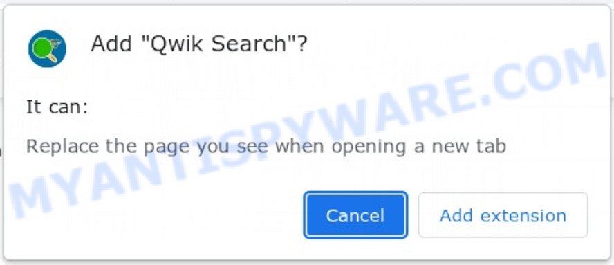 Qwik Search browser extension