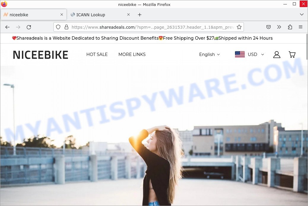 Shareadeals.com niceebike website