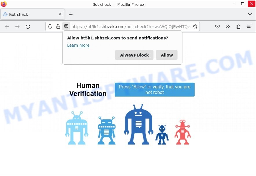 Shbzek.com Bot check Scam
