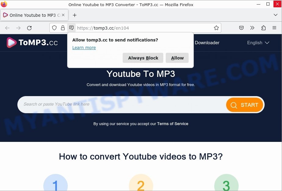 Tomp3.cc Online Youtube to MP3 Converter