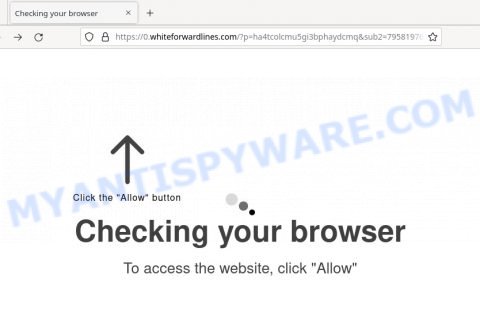 Whiteforwardlines.com Click Allow Scam