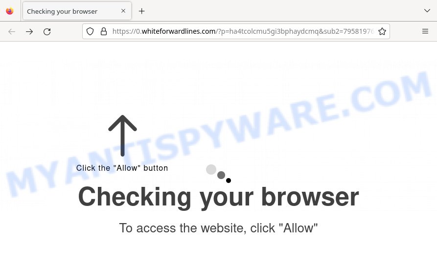 Whiteforwardlines.com Click Allow Scam